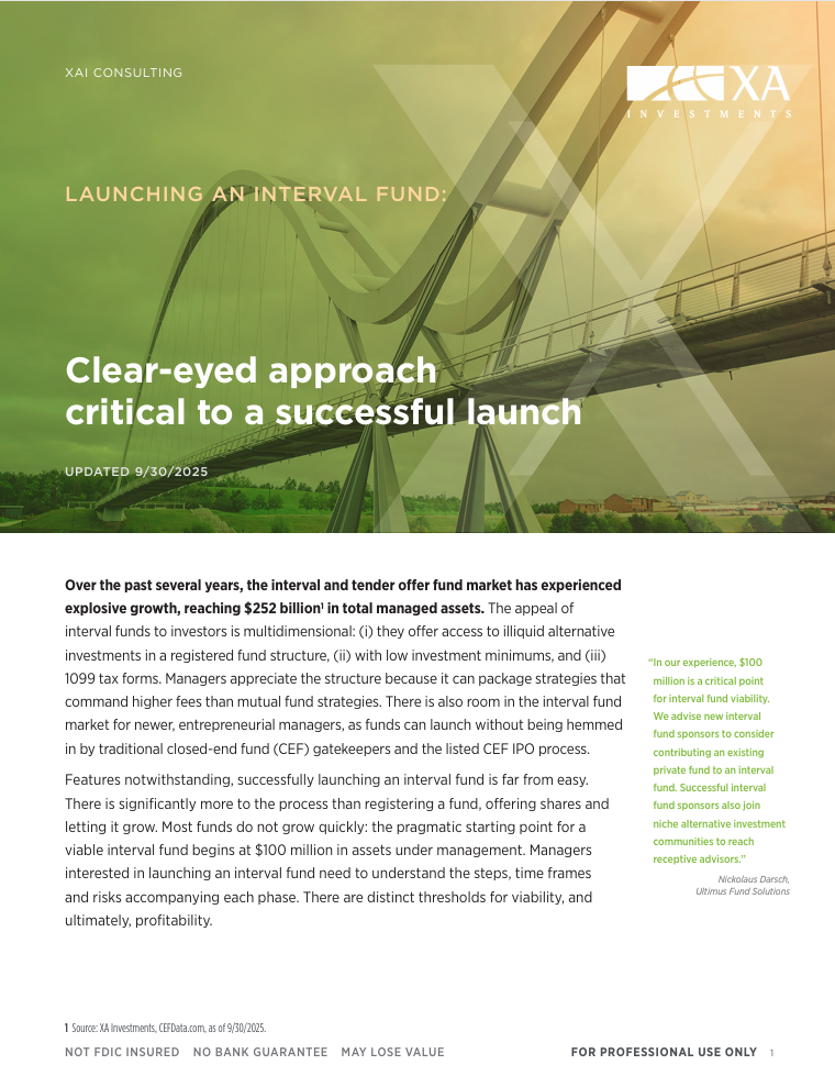 Launching an Interval Fund: Clear-eyed approach critical to a successful launch